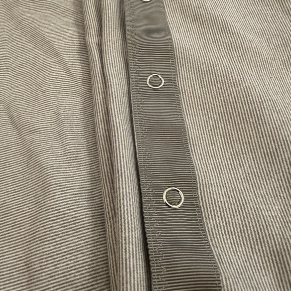 Lululemon White/grey 1/8 stripe Vanyasa Scarf - Picture 3 of 5